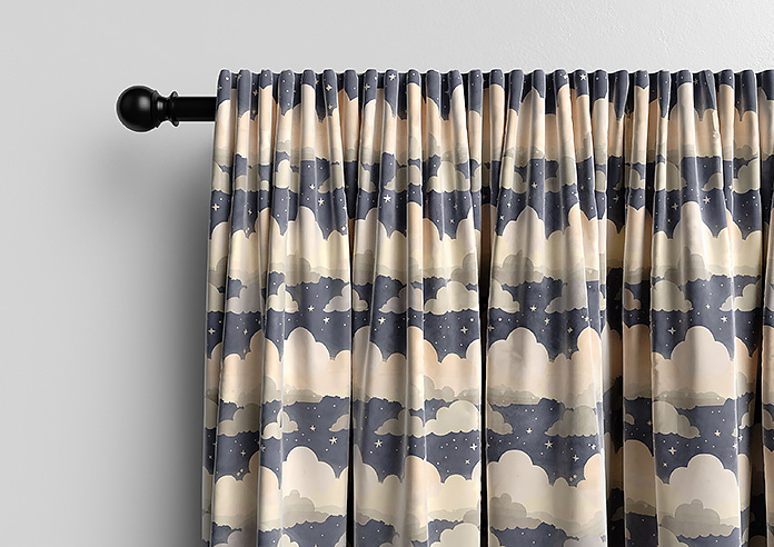 Cloudy Cosmos, Twinkle Grey - Made to Measure Curtains - Image 9